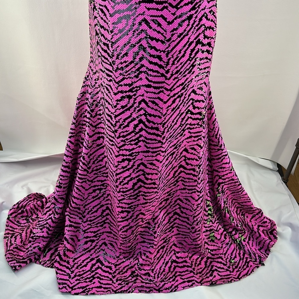 Alyce Paris Neon Sequins Mermaid Maxi Skirt, 2 - Picture 3 of 10